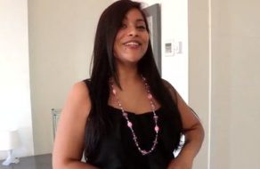 Camarera latina con mucho vicio graba su primer vídeo porno