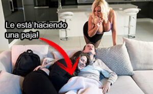 Michelle Thorne y el novio de su hija follan a escondidas