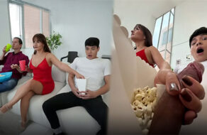 masturba al hijastro mientras ven una películla